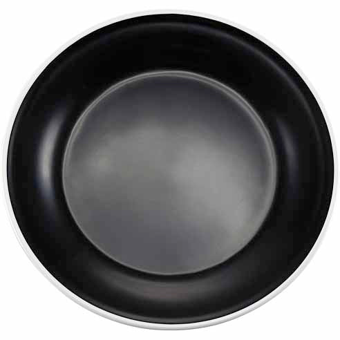 ENAMEL 9" ROUND SIDE DISH - BLACK - EFAY # 2207093