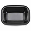 ENAMEL 8" RECTANGULAR PIE DISH - BLACK - EFAY # 2213083