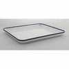 ENAMEL RECTANGULAR PLATTER - BLACK RIM - EFAY # 221412BW