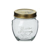 QUATTRO STORAGE JAR WITH GOLD LID - BORMIOLI ROCCO # 3.65630