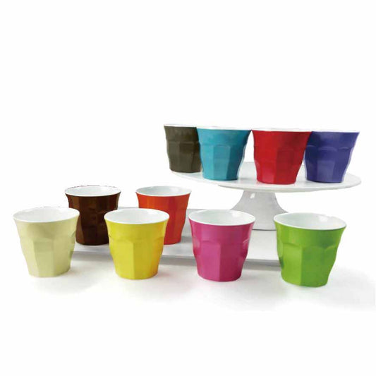MACARON 10OZ TUMBLER - IVORY - GREEN - EFAY # 302710IVGR