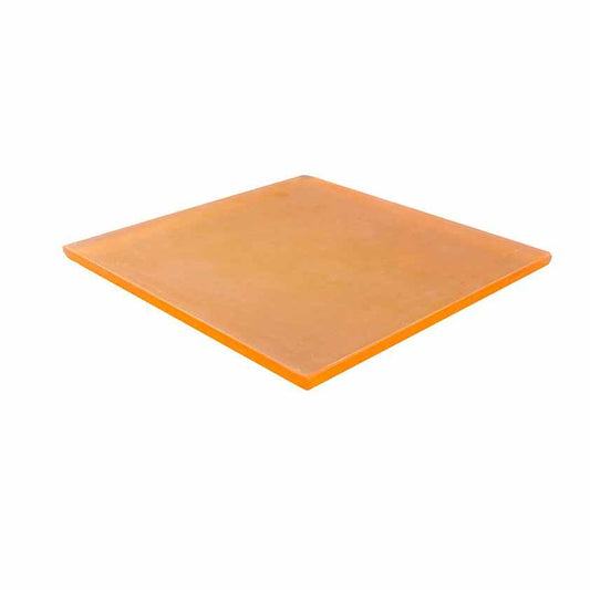 CRYSTAL PASTRY SQUARE TRAY - ORANGE - EFAY # 408612OR