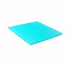 CRYSTAL PASTRY SQUARE TRAY - TURQUOISE - EFAY # 408612TU