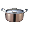THREE - LAYER COPPER PAN WITH DOUBLE LUGS - COPPER - KITCHENWARE # 421101