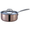 THREE - LAYER COPPER PAN WITH SINGLE HANDLE - COPPER - KITCHENWARE # 431101