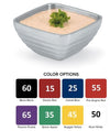 COLORED DOUBLE WALL INSULATED SERVING BOWLS - SQUARE - ASSORTED - VOLLRATH # 47619