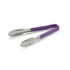 ONE PIECE COLOR CODED KOOL TOUCH HANDLE UTILITY TONG - PURPLE - VOLLRATH # 4780980