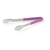 ONE PIECE COLOR CODED KOOL TOUCH HANDLE UTILITY TONG - PURPLE - VOLLRATH # 4781280