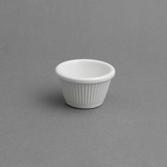 1.5 OZ FLUTED RAMEKIN - IVORY - EFAY # 503015F