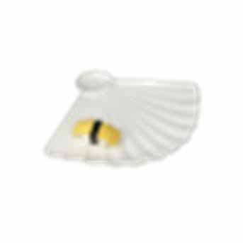KAMOME 12" SHELL PLATTER - IVORY - EFAY # 521212IV