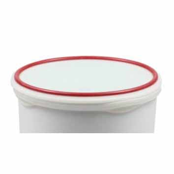 5" SILICON LID - RED RIM - EFAY # 550005RD
