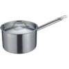 STAINLESS STEEL TALL BODY SAUCE POT WITH COMPOUND BOTTOM (SINGLE HANDLE) - SILVER - KITCHENWARE # 613101