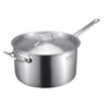 STAINLESS STEEL TALL BODY SAUCE POT WITH COMPOUND BOTTOM (LUG HANDLE) - SILVER - KITCHENWARE # 618101