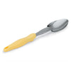 STAINLESS STEEL BASTING SOLID SPOONS WITH ERGO GRIP HANDLE - YELLOW - VOLLRATH # 6414050