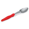 STAINLESS STEEL BASTING PERFORATED SPOONS WITH ERGO GRIP HANDLE - RED - VOLLRATH # 6414240
