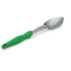 STAINLESS STEEL BASTING PERFORATED SPOONS WITH ERGO GRIP HANDLE - GREEN - VOLLRATH # 6414270