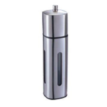 方形不銹鋼立式窗口胡椒研磨器 - 銀色 - 廚具 # 821194