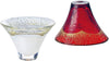 Handmade Sake Glasses (Set of 2) Red and White