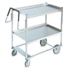 TWO SHELF CARTS WITH RAISED LOWER SHELF - STAINLESS STEEL - VOLLRATH # 97200