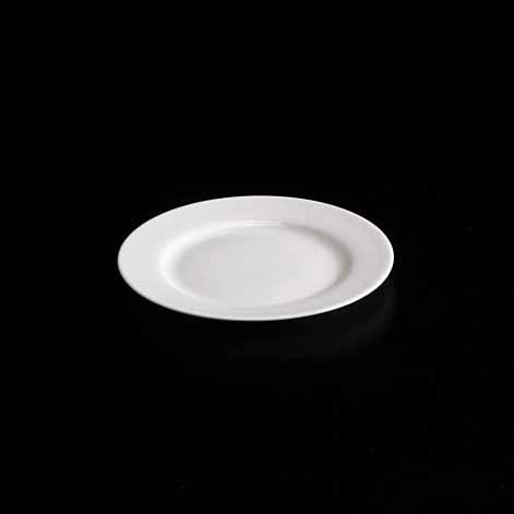 BONE CHINA RIM PLATE - WHITE - DON BELLINI # DB1010116