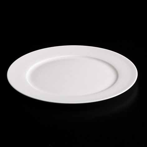 BONE CHINA RIM PLATE - WHITE - DON BELLINI # DB1010125