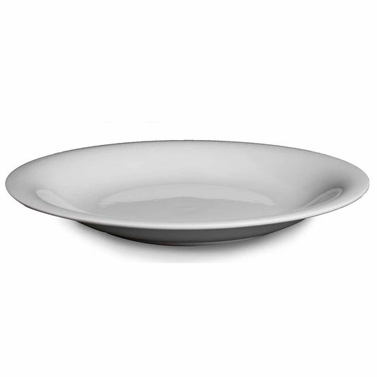 BONE CHINA ROUND DEEP PLATE - WHITE - DON BELLINI # DB1010232