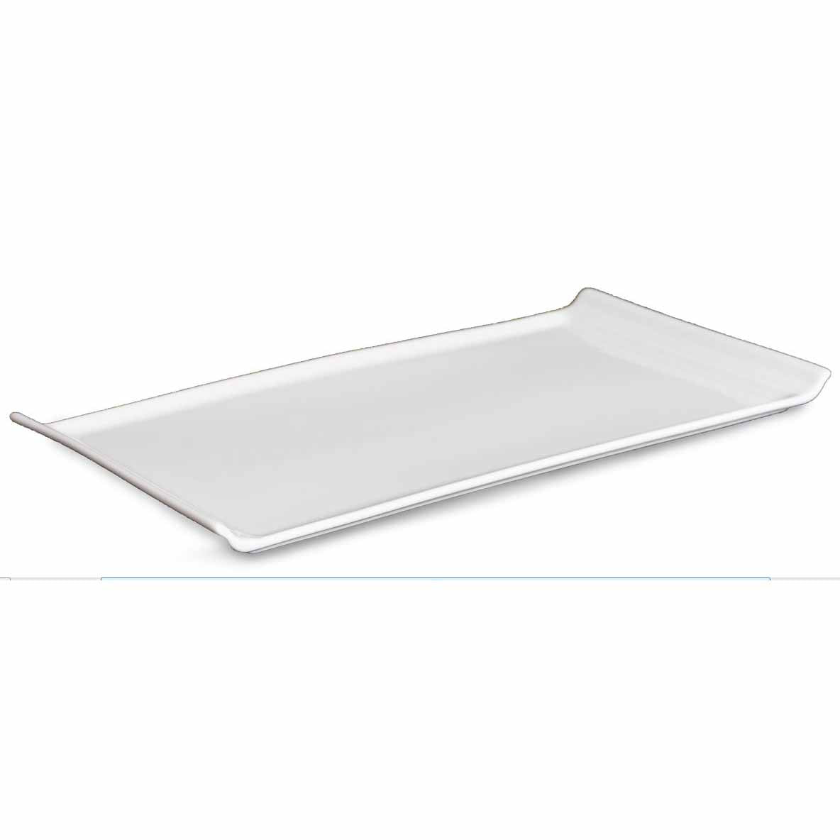 BONE CHINA SQUARE CANAPE DISH - WHITE - DON BELLINI # DB1012025
