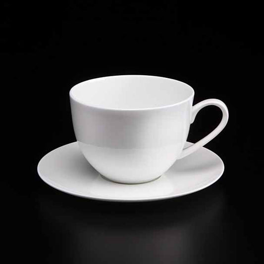 BONE CHINA CUP & SAUCER - WHITE - DON BELLINI # DB1030036