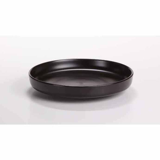DE TERRA DEEP PLATE 7.25" l 19 CM - MATT BLACK - DON BELLINI # DB2110219