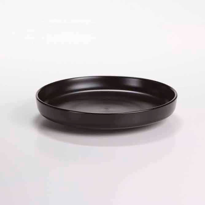 DE TERRA DEEP PLATE 8.25" l 21CM - MATT BLACK - DON BELLINI # DB2110221