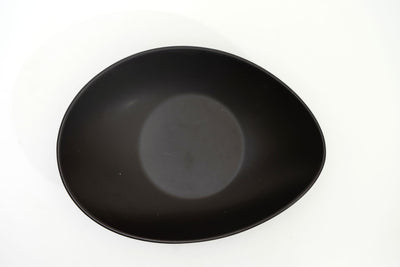 DE TERRA OVAL BOWL 9" l 23 CM - MATT BLACK - DON BELLINI # DB2121023