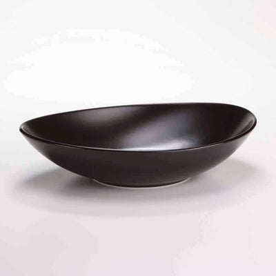 DE TERRA OVAL BOWL 9" l 23 CM - MATT BLACK - DON BELLINI # DB2121023