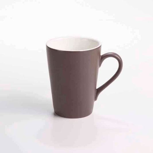 DE TERRA V SHAPE MUG 270ML l 8 x 10.5CM - DARK BROWN - DON BELLINI # DB2339227