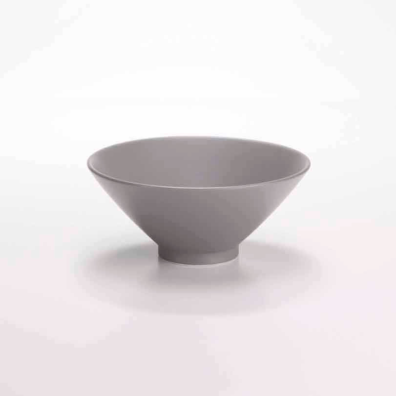 DE TERRA CEREAL BOWL 6" l 15 CM - LIGHT GREY - DON BELLINI # DB2429015