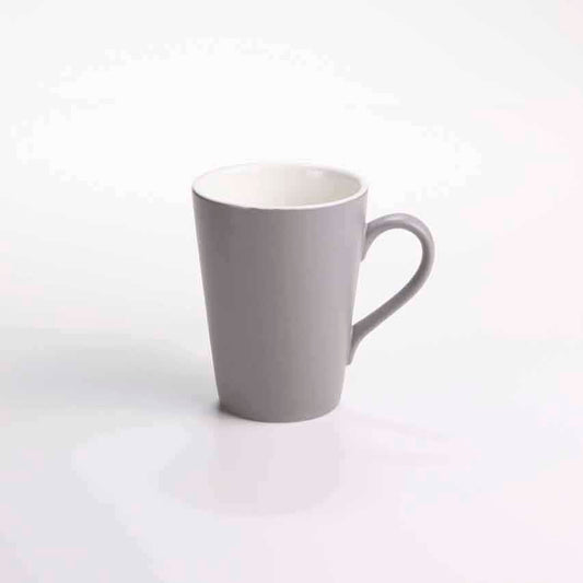 DE TERRA V SHAPE MUG 270ML l 8 x 10.5CM - LIGHT GREY - DON BELLINI # DB2439227