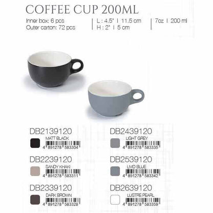 DE TERRA COFFEE CUP 200ML - LUSTRE PEARL - DON BELLINI # DB2639120