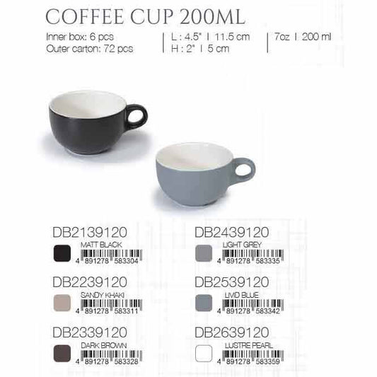 DE TERRA COFFEE CUP 200ML - LUSTRE PEARL - DON BELLINI # DB2639120