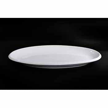 FINE CHINA THICK RIM OVAL PLATE 16" | 41 CM - WHITE - DON BELLINI # DB3011041