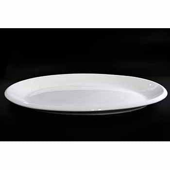 FINE CHINA THICK RIM OVAL PLATE 22" | 56 CM - WHITE - DON BELLINI # DB3011057