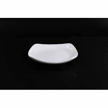 FINE CHINA SQUARE COUPE PLATE 5" | 13 CM - WHITE - DON BELLINI # DB3012013