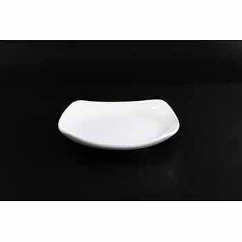 FINE CHINA SQUARE COUPE PLATE 6" | 15 CM - WHITE - DON BELLINI # DB3012016