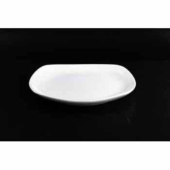 FINE CHINA SQUARE COUPE PLATE 8" | 20 CM - WHITE - DON BELLINI # DB3012020