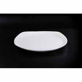 FINE CHINA SQUARE COUPE PLATE 9" | 23 CM - WHITE - DON BELLINI # DB3012023