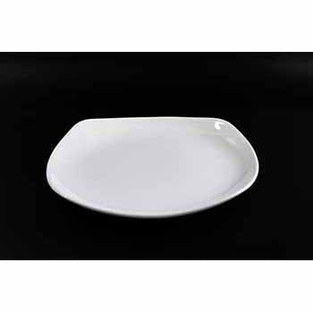 FINE CHINA SQUARE COUPE PLATE 11" | 28 CM - WHITE - DON BELLINI # DB3012028