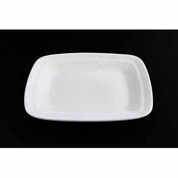 FINE CHINA SQUARE RIM PLATE 9.5" | 24 CM - WHITE - DON BELLINI # DB3012228