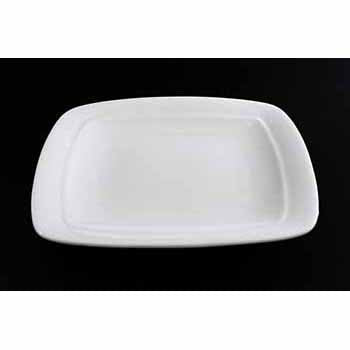 FINE CHINA SQUARE RIM PLATE 11.5" | 29 CM - WHITE - DON BELLINI # DB3012235