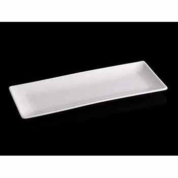 FINE CHINA SUSHI / CANAPE DISH 12" X 4.7" | 30.5 X 12 CM - WHITE - DON BELLINI # DB3013031