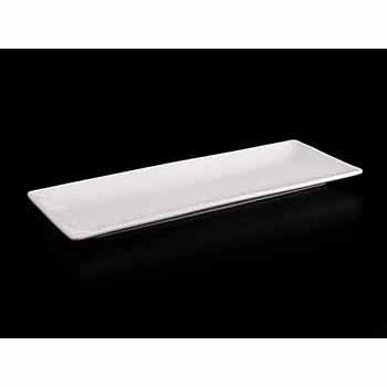 FINE CHINA SUSHI / CANAPE DISH 14" X 5.5" | 36 X 14 CM - WHITE - DON BELLINI # DB3013036