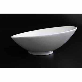 FINE CHINA SLANTING BOWL 9" | 23 CM - WHITE - DON BELLINI # DB3020223