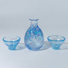 HANDMADE 250ML BLUE CARAFE with matching sake cups